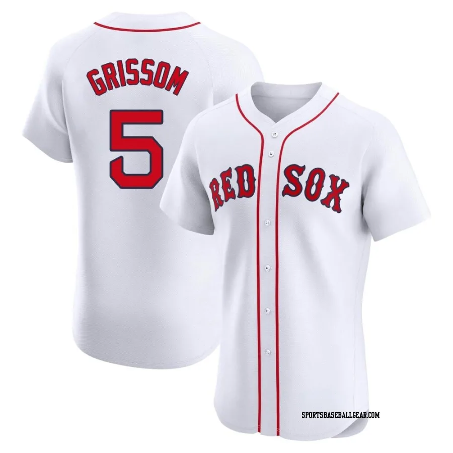 Vaughn Grissom Men's Boston Red Sox White Elite Home Jersey