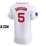 Vaughn Grissom Men's Boston Red Sox White Elite Home Patch Jersey