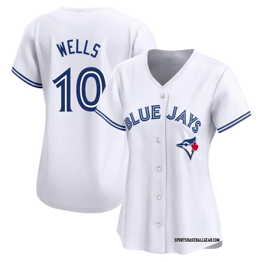 Vernon Wells Women's Toronto Blue Jays White Limited Home Jersey