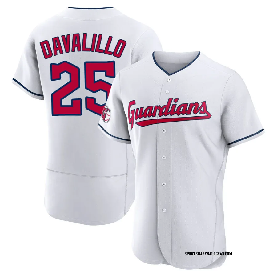 Vic Davalillo Men's Cleveland Guardians White Authentic Home Jersey