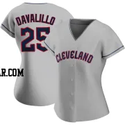 Vic Davalillo Women's Cleveland Guardians Gray Authentic Road Jersey