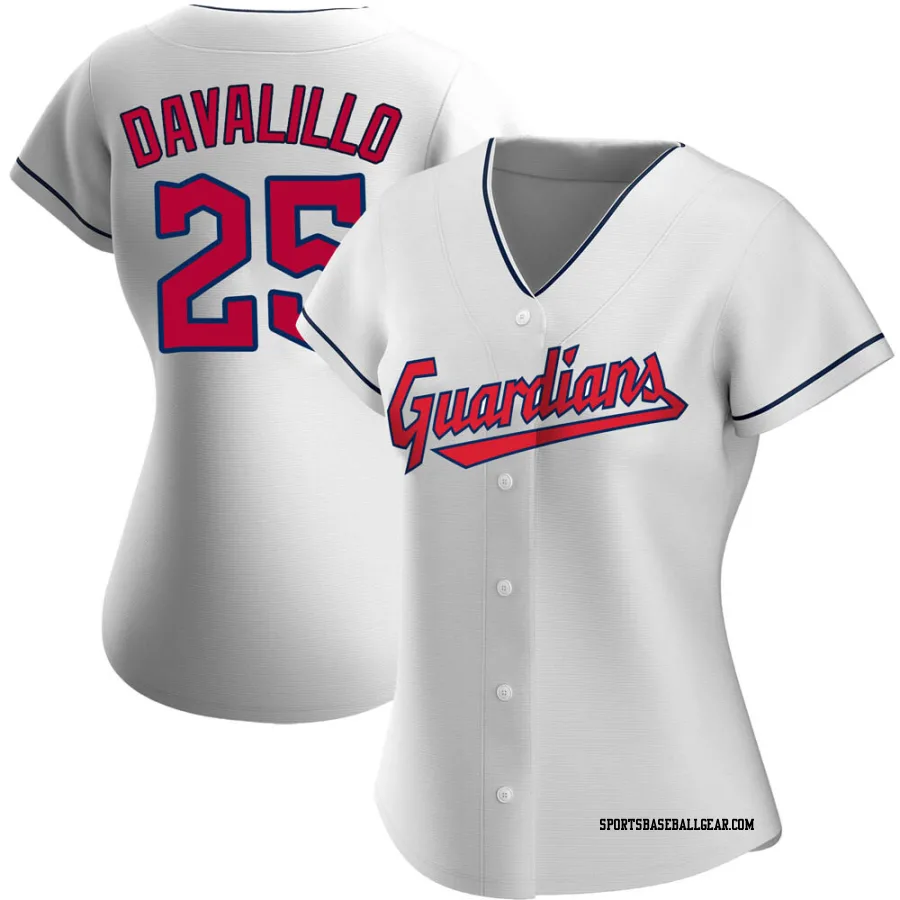 Vic Davalillo Women's Cleveland Guardians White Replica Home Jersey