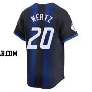 Vic Wertz Men's Detroit Tigers Blue Limited 2024 City Connect Jersey