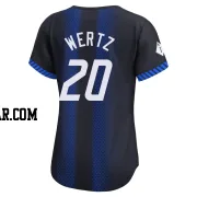 Vic Wertz Women's Detroit Tigers Blue Limited 2024 City Connect Jersey