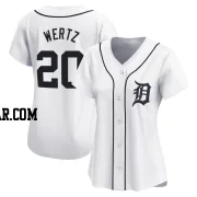 Vic Wertz Women's Detroit Tigers White Limited Home Jersey