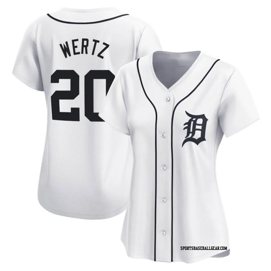 Vic Wertz Women's Detroit Tigers White Limited Home Jersey