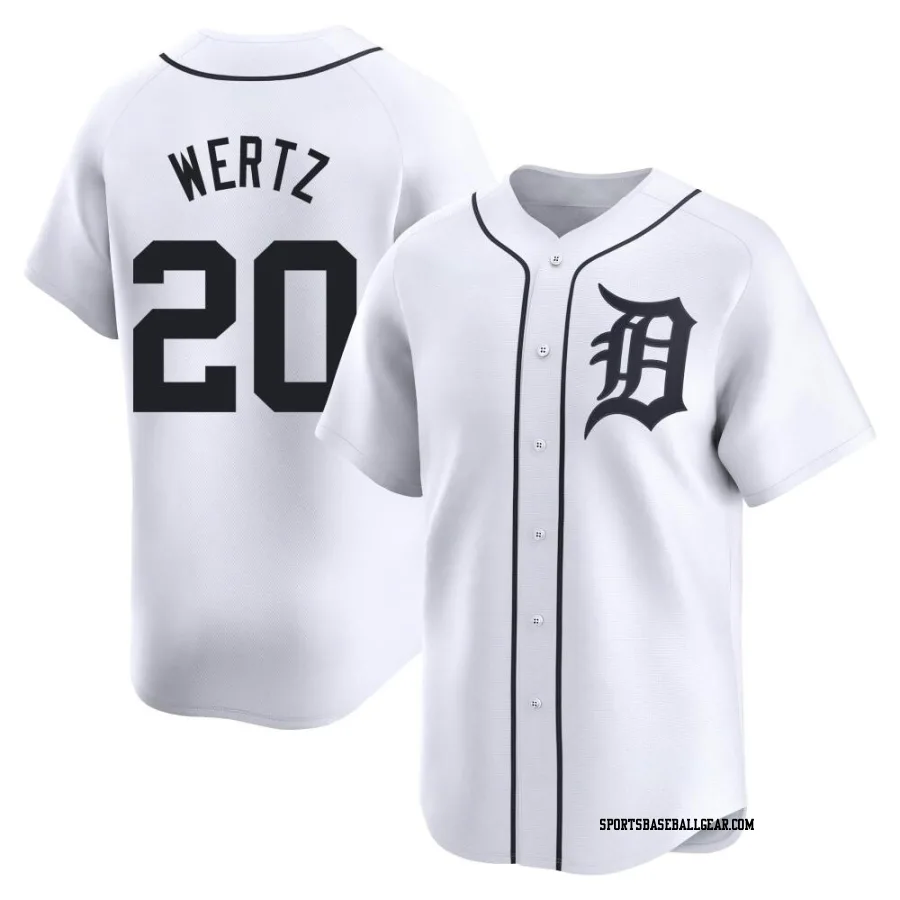 Vic Wertz Youth Detroit Tigers White Limited Home Jersey