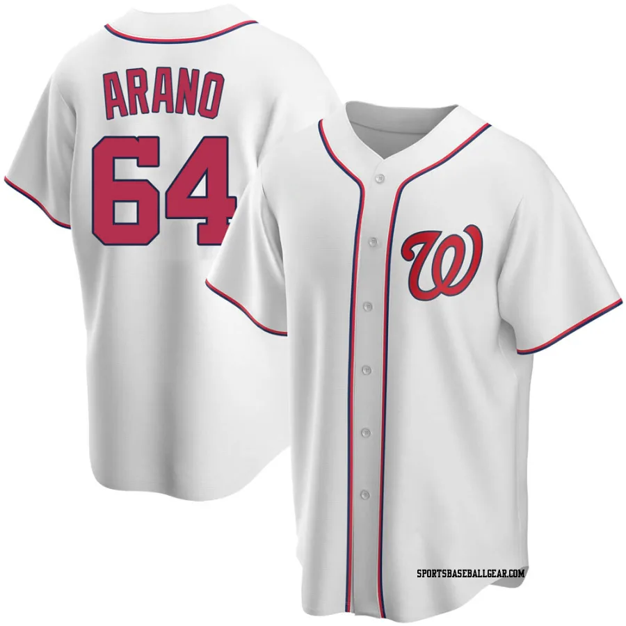 Victor Arano Youth Washington Nationals White Replica Home Jersey