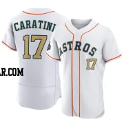 Victor Caratini Men's Houston Astros Gold Authentic White 2023 Collection Jersey