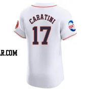 Victor Caratini Men's Houston Astros White Elite Home Patch Jersey