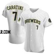 Victor Caratini Men's Milwaukee Brewers White Authentic Alternate Jersey