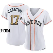 Victor Caratini Women's Houston Astros Gold Replica White 2023 Collection Jersey