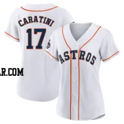 Victor Caratini Women's Houston Astros White Replica 2022 World Series Champions Home Jersey