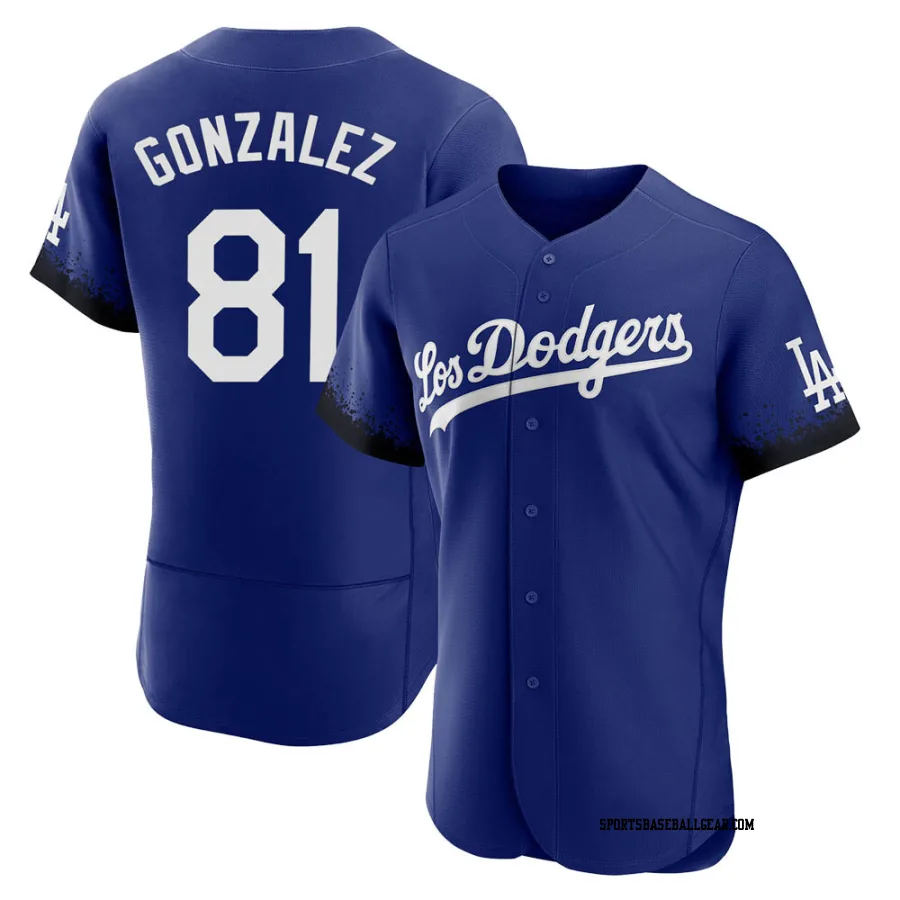 Victor Gonzalez Men's Los Angeles Dodgers Royal Authentic 2021 City Connect Jersey