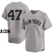 Victor Gonzalez Men's New York Yankees Gray Limited Away 2nd Jersey