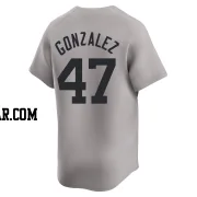 Victor Gonzalez Men's New York Yankees Gray Limited Away Jersey