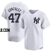 Victor Gonzalez Men's New York Yankees White Limited Yankee Home Jersey