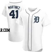 Victor Martinez Men's Detroit Tigers White Authentic Home Jersey