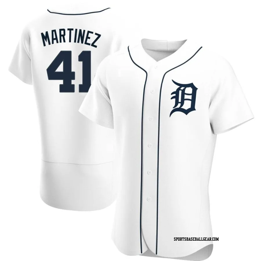 Victor Martinez Men's Detroit Tigers White Authentic Home Jersey