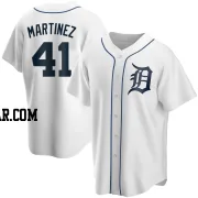 Victor Martinez Youth Detroit Tigers White Replica Home Jersey