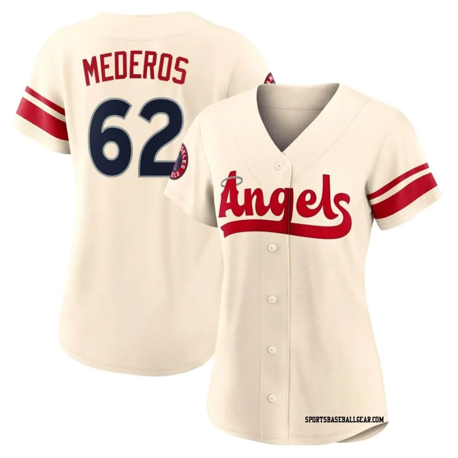 Victor Mederos Women's Los Angeles Angels Cream Replica 2022 City Connect Jersey