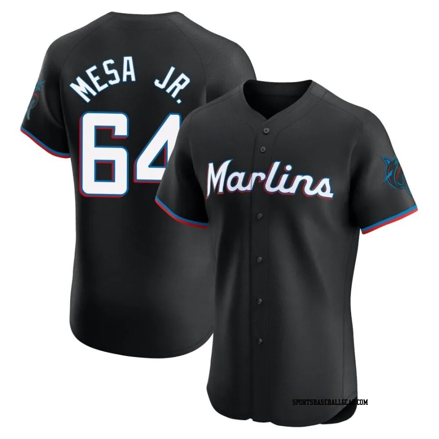 Victor Mesa Jr. Men's Miami Marlins Black Elite Alternate Vapor Premier Jersey