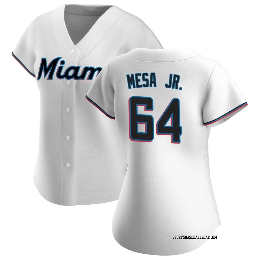 Victor Mesa Jr. Women's Miami Marlins White Authentic Home Jersey