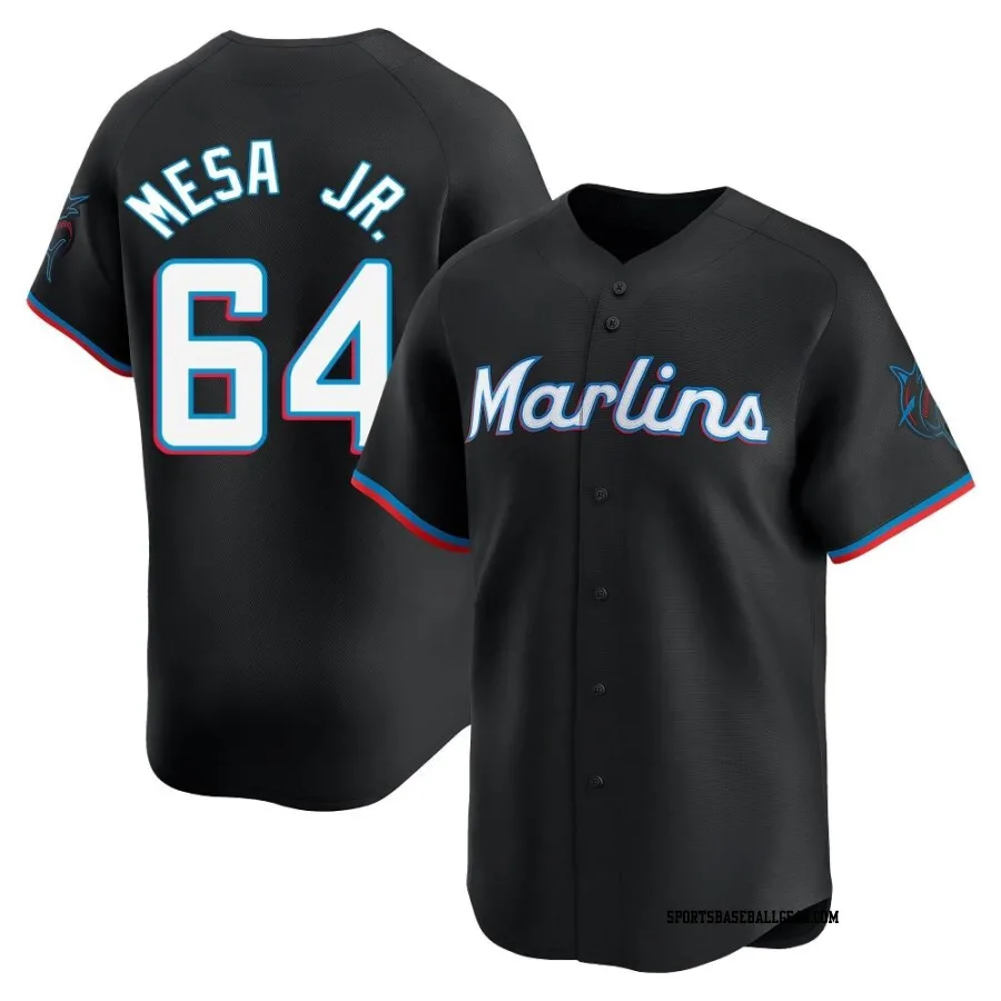 Victor Mesa Jr. Youth Miami Marlins Black Limited Alternate Jersey