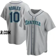 Victor Robles Men's Seattle Mariners Gray Replica Road Jersey