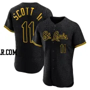 Victor Scott II Men's St. Louis Cardinals Black Authentic Snake Skin City Jersey