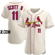 Victor Scott II Men's St. Louis Cardinals Cream Authentic Alternate Jersey