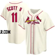 Victor Scott II Men's St. Louis Cardinals Cream Replica Alternate Jersey