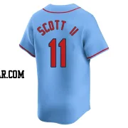 Victor Scott II Men's St. Louis Cardinals Light Blue Limited Alternate Jersey