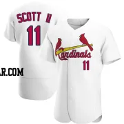 Victor Scott II Men's St. Louis Cardinals White Authentic Home Jersey