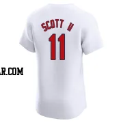 Victor Scott II Men's St. Louis Cardinals White Elite Home Jersey