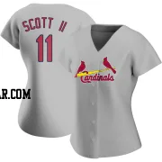 Victor Scott II Women's St. Louis Cardinals Gray Authentic Road Jersey