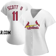 Victor Scott II Women's St. Louis Cardinals White Authentic Home Jersey