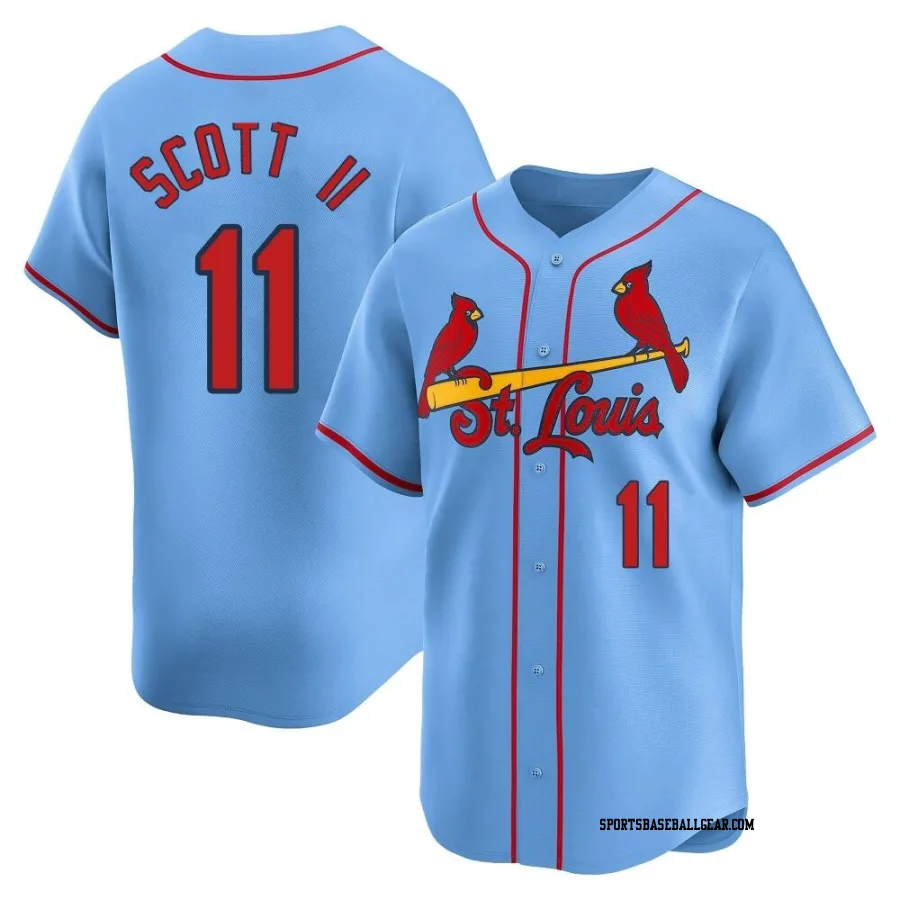 Victor Scott II Youth St. Louis Cardinals Light Blue Limited Alternate Jersey