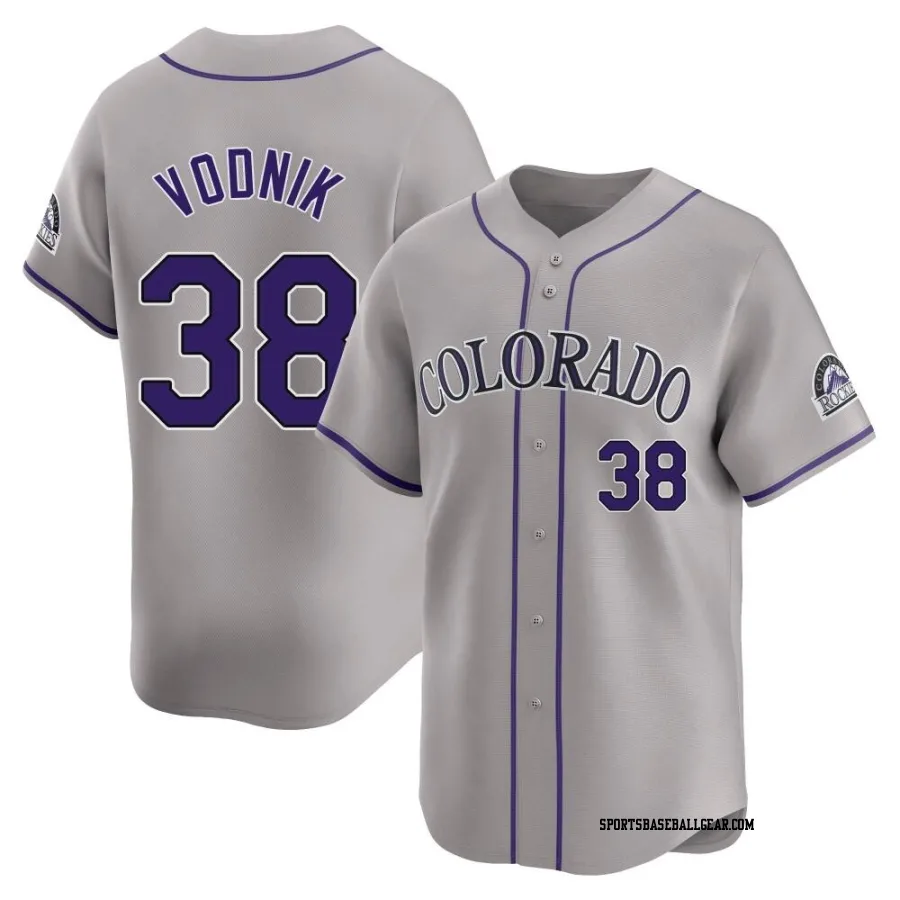 Victor Vodnik Men's Colorado Rockies Gray Limited Road Jersey