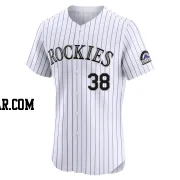 Victor Vodnik Men's Colorado Rockies White Elite Home Jersey