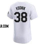 Victor Vodnik Men's Colorado Rockies White Elite Home Jersey