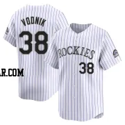 Victor Vodnik Men's Colorado Rockies White Limited Home Jersey