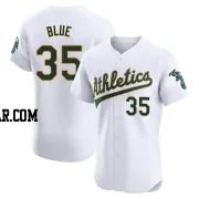 Vida Blue Men's Oakland Athletics White Elite Home Jersey