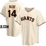 Vida Blue Men's San Francisco Giants Cream Replica Home Jersey