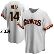 Vida Blue Men's San Francisco Giants White Replica Home Cooperstown Collection Jersey