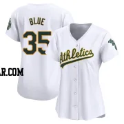 Vida Blue Women's Oakland Athletics White Limited Home Jersey