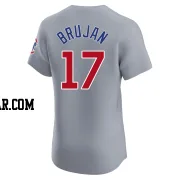 Vidal Brujan Men's Chicago Cubs Gray Elite Road Jersey