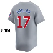 Vidal Brujan Men's Chicago Cubs Gray Limited Road Jersey