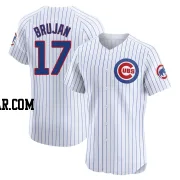 Vidal Brujan Men's Chicago Cubs White Elite Home Jersey