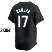 Vidal Brujan Men's Miami Marlins Black Limited Alternate Jersey